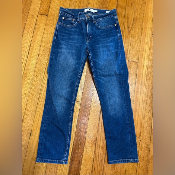 Vineyard Vines Jeans Womens Size 26 Blue High Rise Straight Stretch Denim Ankle - Picture 2 of 10